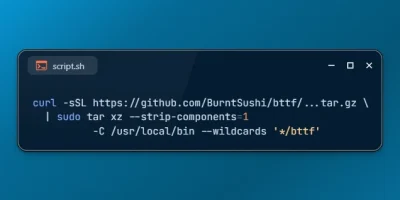Install bttf Date and Time Tool on Ubuntu 26.04