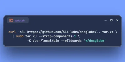 Install dnsglobe on Ubuntu 26.04