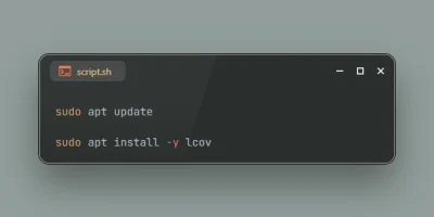Install lcov on Ubuntu 26.04