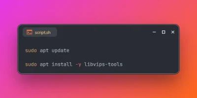 Install libvips Utilities on Ubuntu 26.04