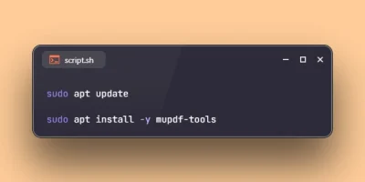 Install mutool on Ubuntu 26.04