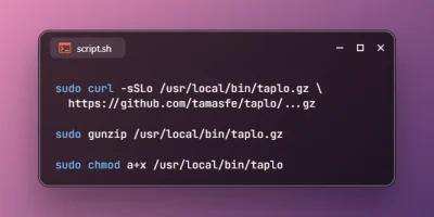 Install Taplo on Ubuntu 26.04