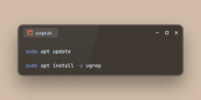 Install ugrep on Ubuntu 26.04