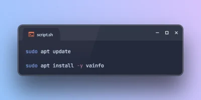Install vainfo on Ubuntu 26.04
