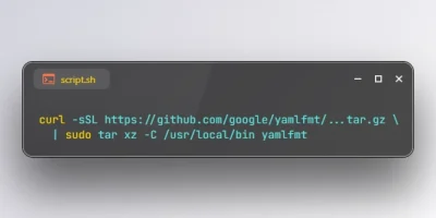 Install yamlfmt on Ubuntu 26.04