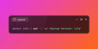 Check cgroup Version Used by Docker