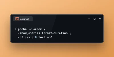Get Media Duration using FFmpeg
