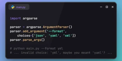 CLI Typo Suggestions are Enabled by Default in Python 3.15