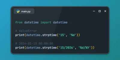 Day of Month in strptime Requires Year in Python 3.15