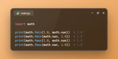 Get Floating-Point Minimum and Maximum Ignoring NaN in Python 3.15