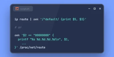 2 Methods to Get Default Gateway IP Address on Linux