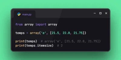 Store Half-Precision Floating-Point Values in Array in Python 3.15