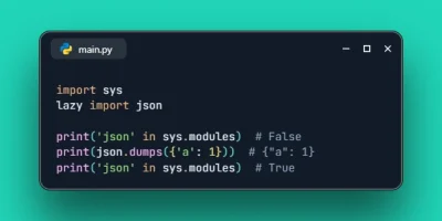 Use Lazy Imports in Python 3.15