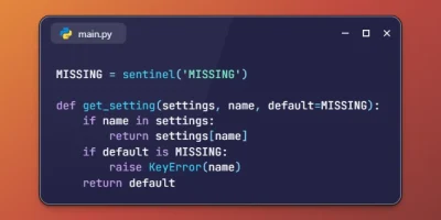 Use Sentinel Values in Python 3.15