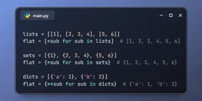 Use Unpacking in Comprehensions in Python 3.15