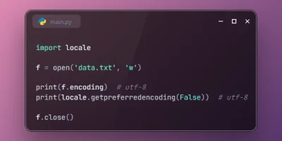 UTF-8 Mode is Enabled by Default in Python 3.15