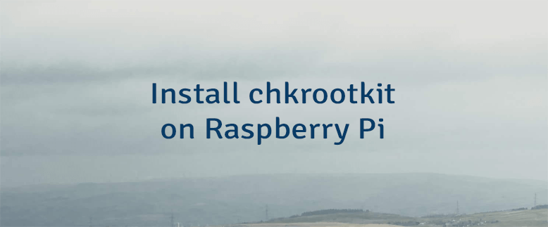 Install chkrootkit on Raspberry Pi