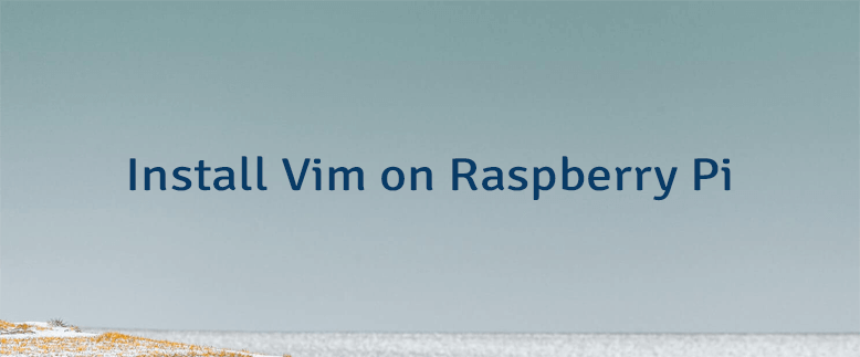 Install Vim on Raspberry Pi