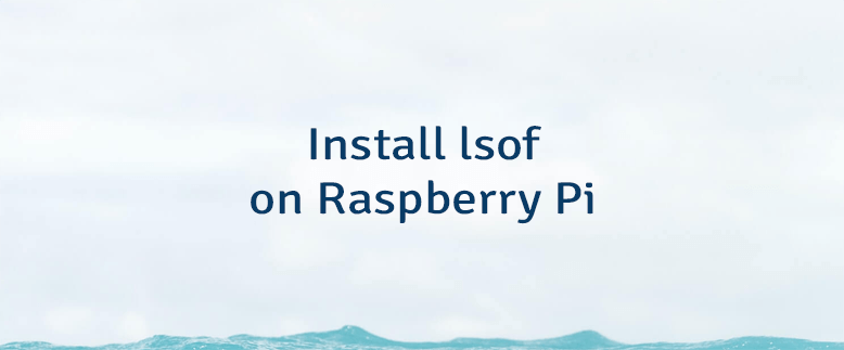 Install lsof on Raspberry Pi
