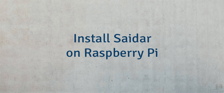 Install Saidar on Raspberry Pi