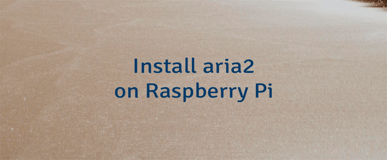 Install aria2 on Raspberry Pi