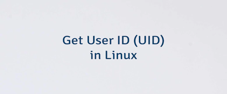 Get User ID (UID) in Linux | Lindevs