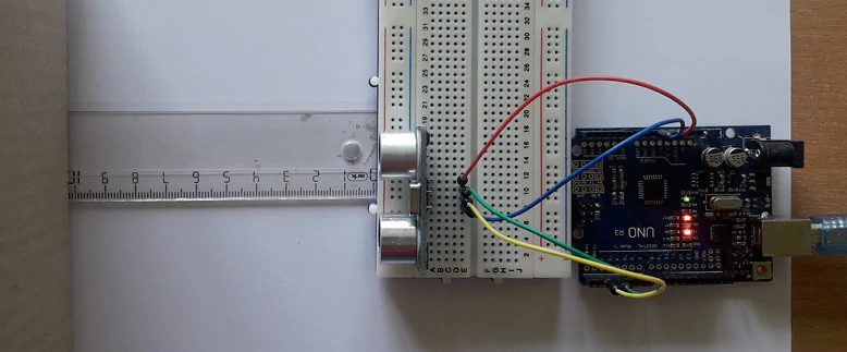 Measure Distance using Ultrasonic Sensor and Arduino Uno