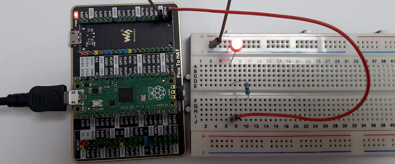 Blink an External LED using Raspberry Pi Pico