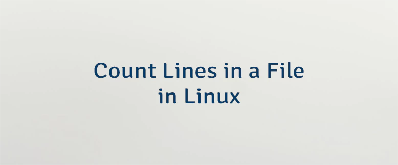 Count Lines in a File in Linux | Lindevs