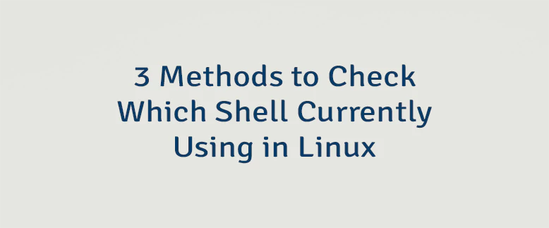 3 Methods to Check Which Shell Currently Using in Linux