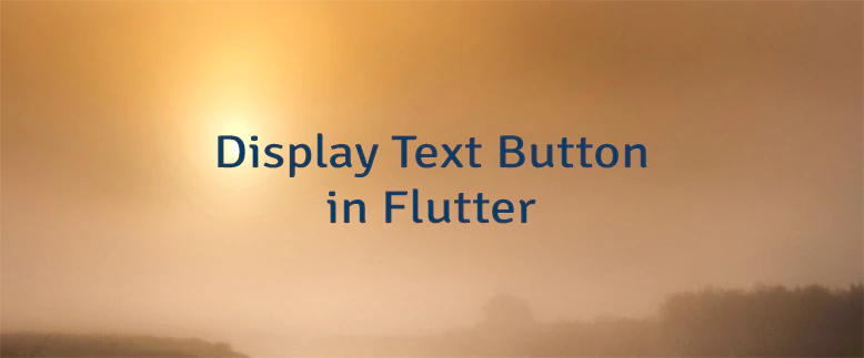 Display Text Button in Flutter