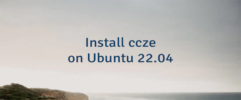 Install ccze on Ubuntu 22.04