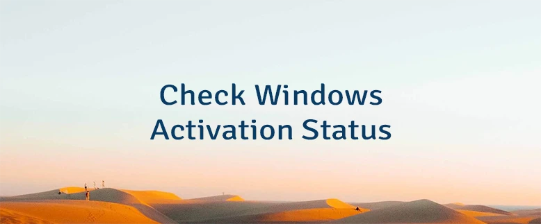 Check Windows Activation Status