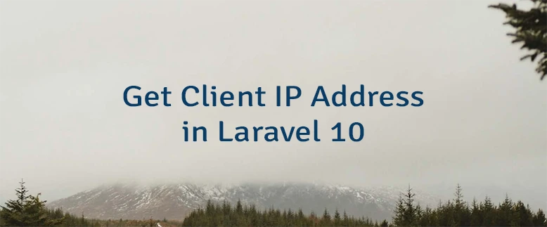 Get Client IP Address in Laravel 10