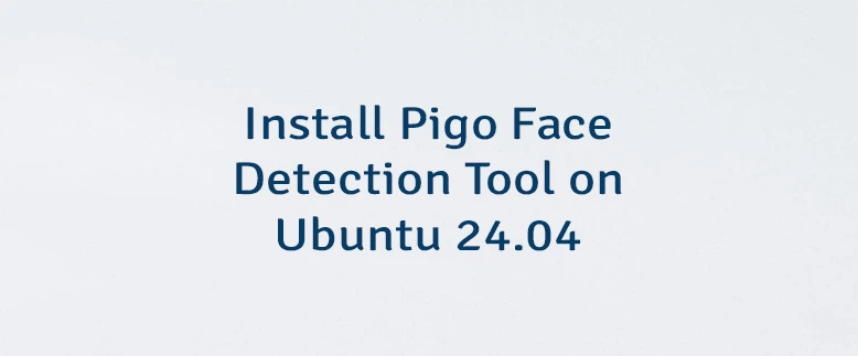 Install Pigo Face Detection Tool on Ubuntu 24.04