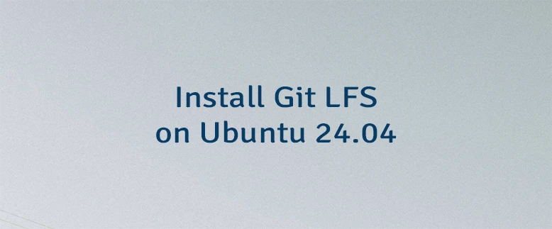 Install Git LFS on Ubuntu 24.04