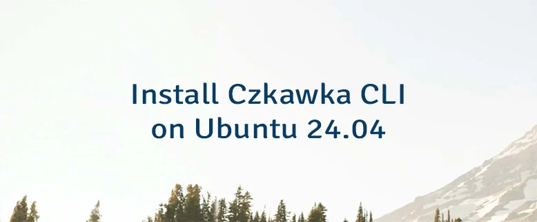 Install Czkawka CLI on Ubuntu 24.04