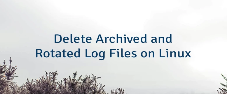 Delete Archived and Rotated Log Files on Linux