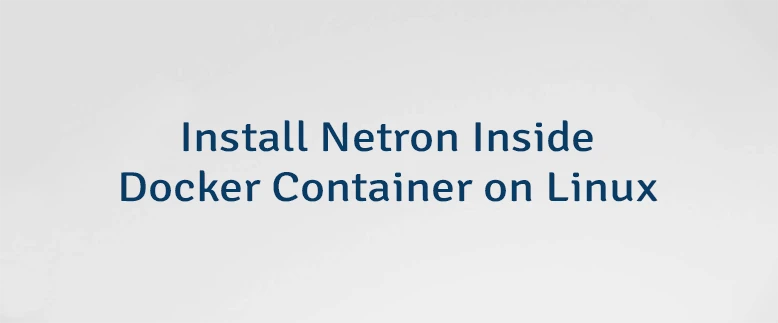 Install Netron Inside Docker Container on Linux
