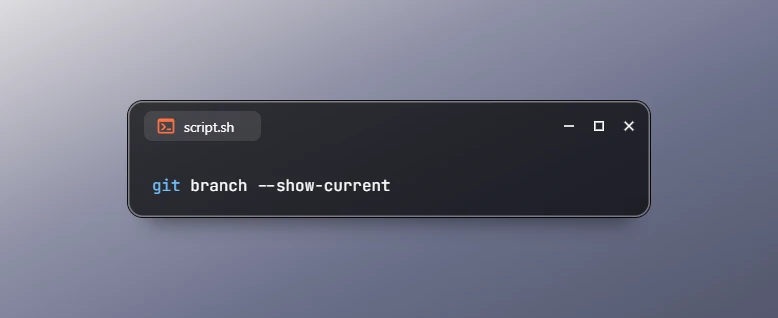 Get Current Branch Name in Git