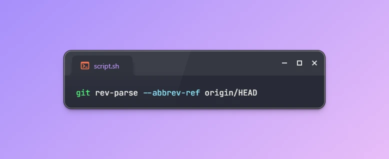 Get Default Remote Branch Name in Git