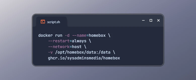 Install HomeBox Inside Docker Container on Linux