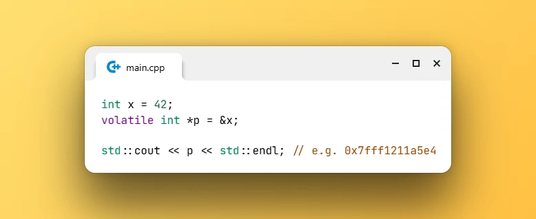 Print Volatile Pointer in C++23