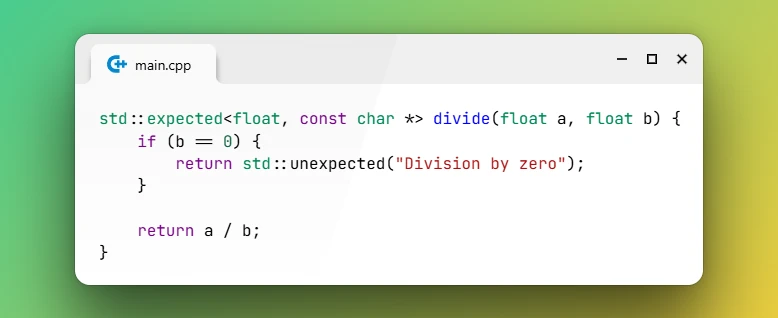 Return Value or Error with std::expected in C++23