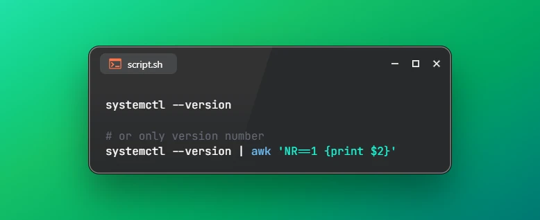Check systemd Version on Linux