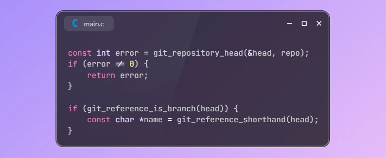 Get Current Branch Name using libgit2