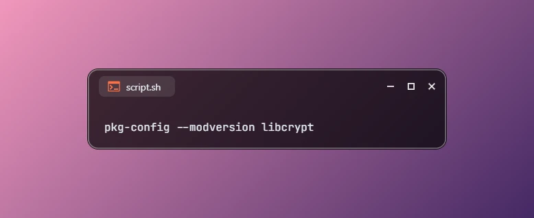 Get Package Version using pkg-config