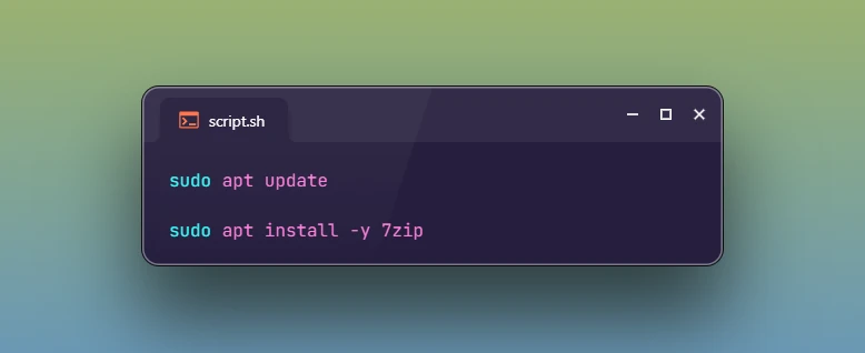 Install 7-Zip on Ubuntu 24.04