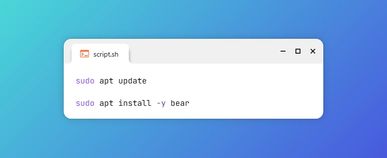 Install Bear for JSON Compilation Database on Ubuntu 24.04