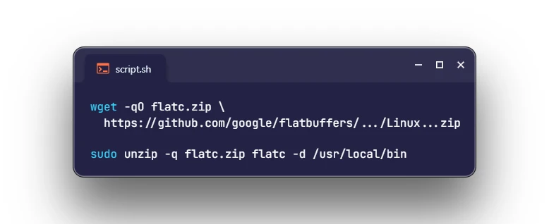 Install flatc on Ubuntu 24.04